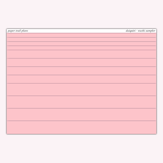 Washi Samplers - Summer Palette