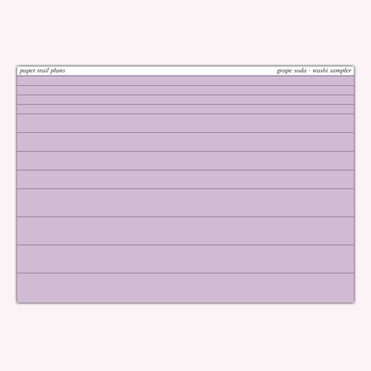 Washi Samplers - Summer '26 Palette