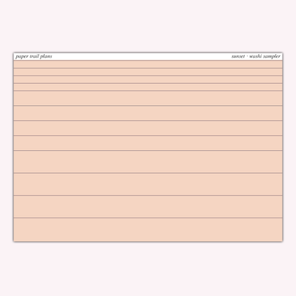 Washi Samplers - Summer '26 Palette