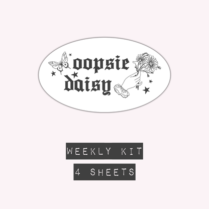 Oopsie Daisy - Weekly Kit (4 Pages Only)