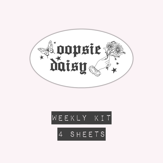 Oopsie Daisy - Weekly Kit (4 Pages Only)