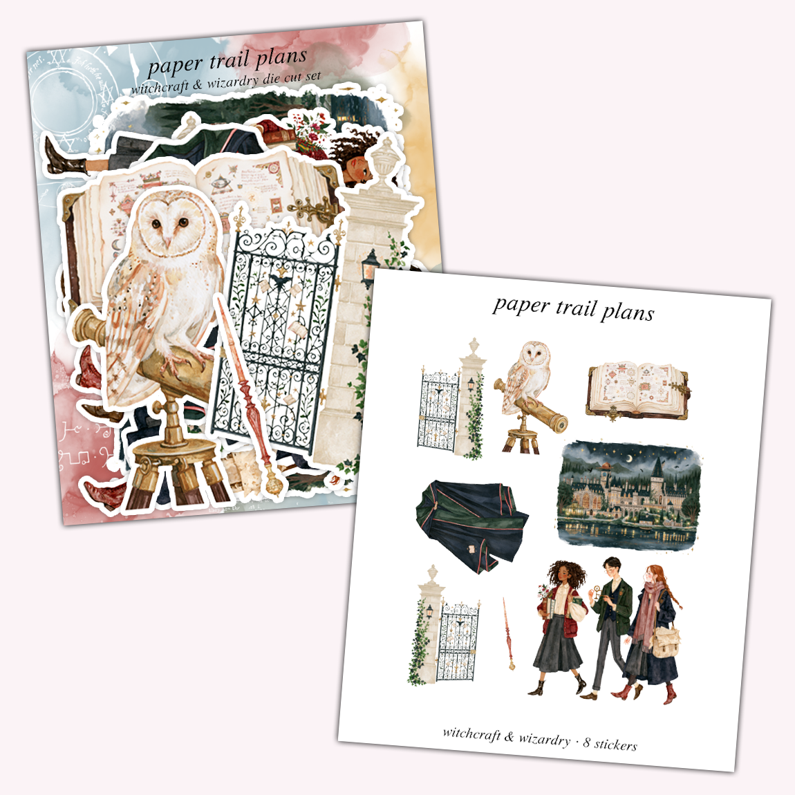 Witchcraft & Wizardry Die Cut Sticker Set