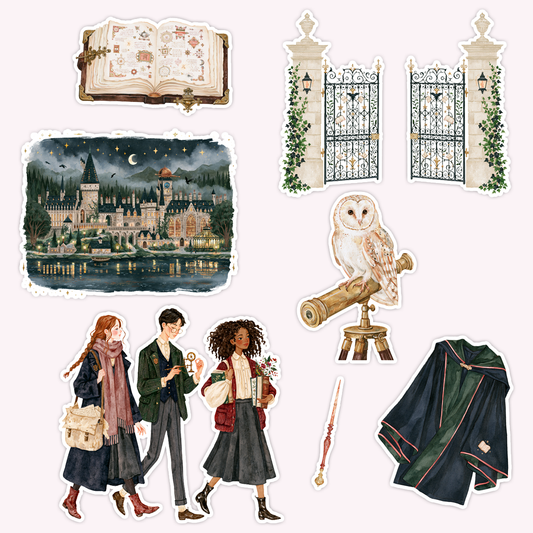 Witchcraft & Wizardry Die Cut Sticker Set