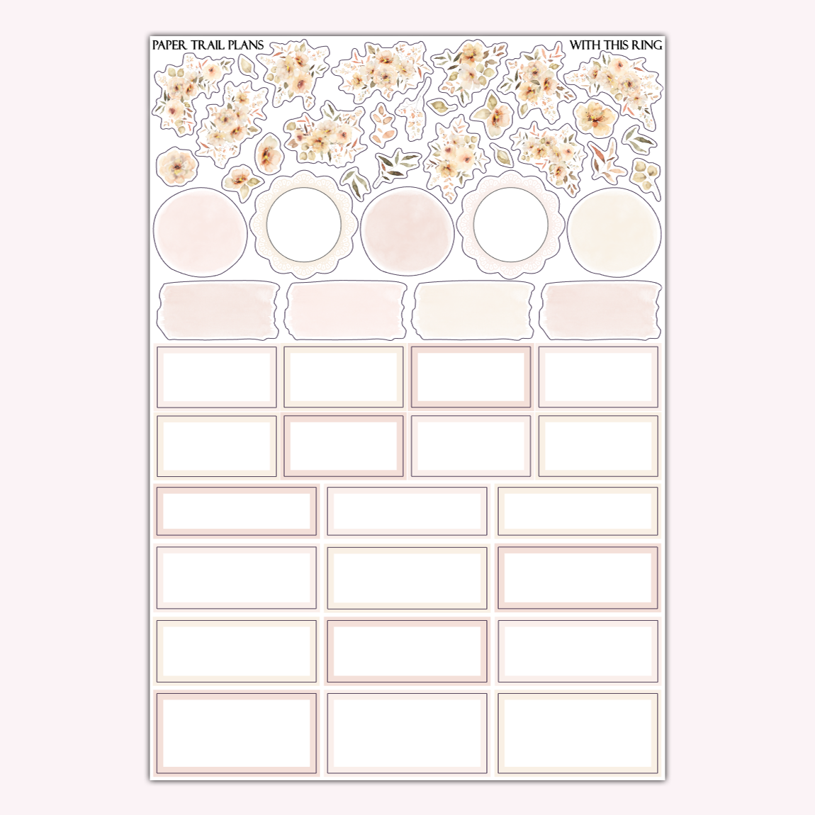 With This Ring Weekly Kit – Paper Trail Plans