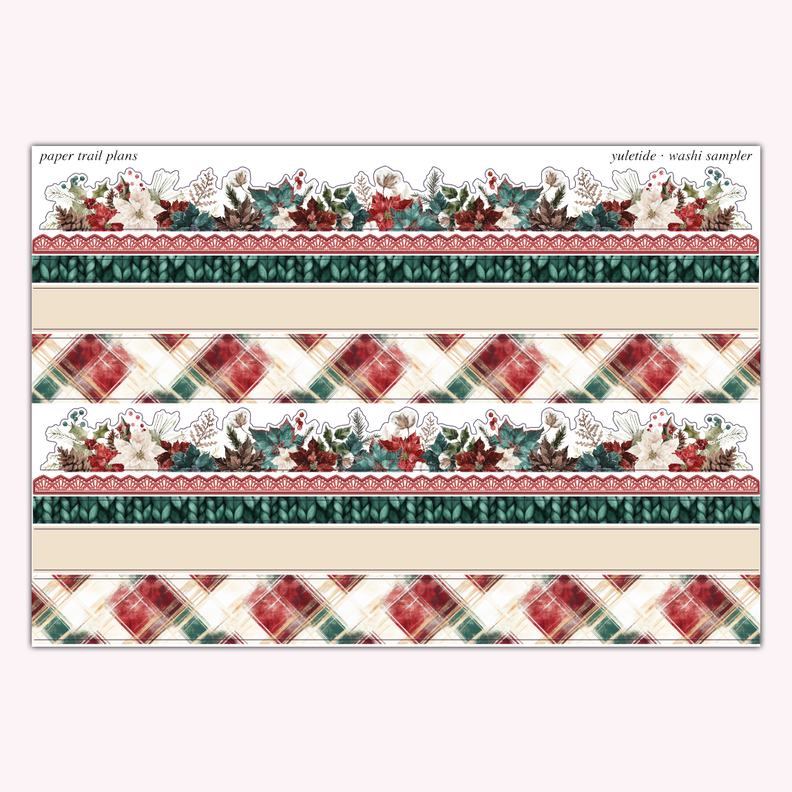Yuletide - Washi Sampler