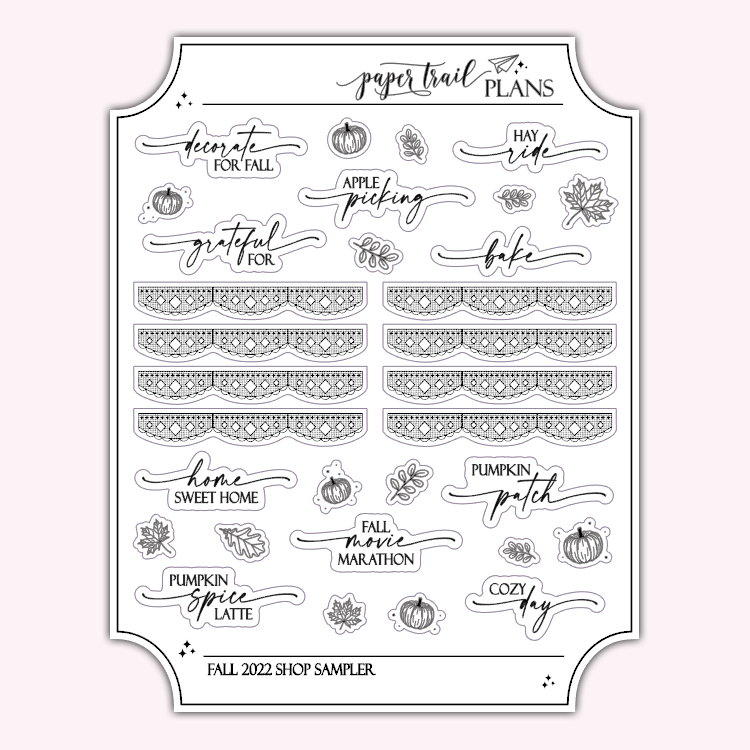 Fall 2022 Shop Sampler Paper Trail Plans